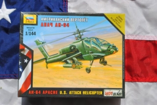 Zvezda 7408 AH-64 APACHE U.S.Attack Helicopter